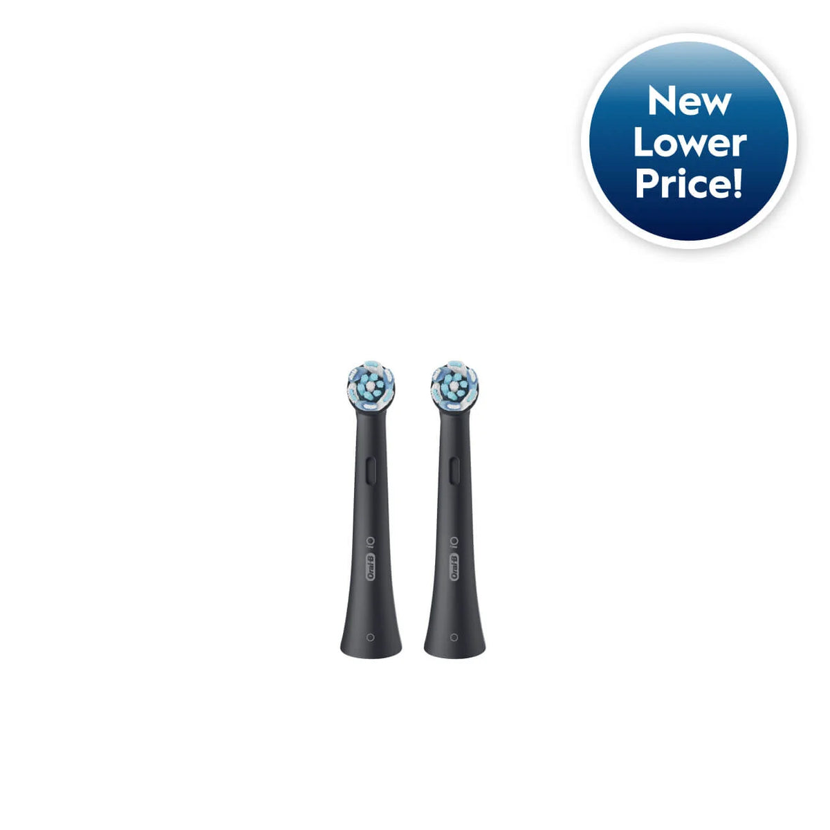 Oral-B iO Ultimate Clean Replacement Brush Heads, 2-Count, Black