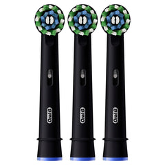 Oral-B CrossAction X-Filaments Replacement Brush Heads Refill, Black 3 Count